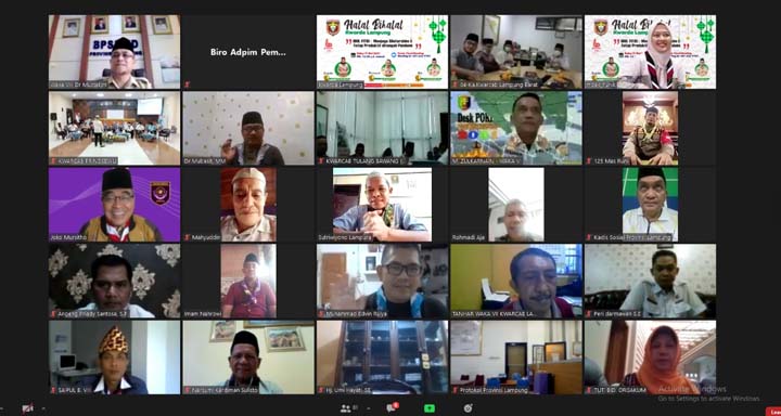 Wagub Chusnunia Halalbihalal dengan Pengurus Kwarda Gerakan Pramuka Provinsi Lampung