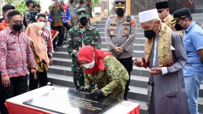 Disebut Tertinggi di Indonesia, Menara Masjid Al Furqon Bandarlampung Diresmikan
