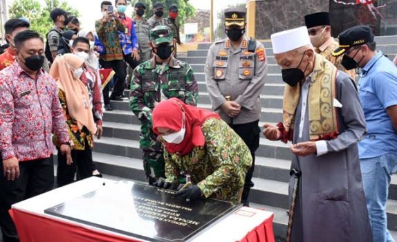 Disebut Tertinggi di Indonesia, Menara Masjid Al Furqon Bandarlampung Diresmikan