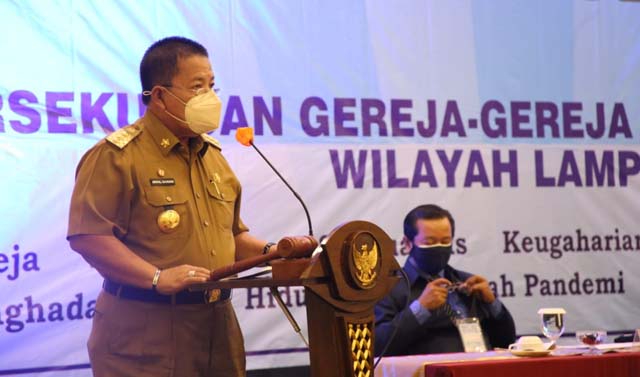 Buka Sidang Umum VI Persekutuan Gereja-Gereja Indonesia Wilayah Lampung, Ini Pesan Gubernur Arinal