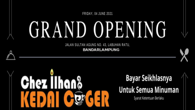 Kedai Coger Chez Ilhan, Tempat Ngopi Enak Bayar Seikhlasnya di Bandarlampung