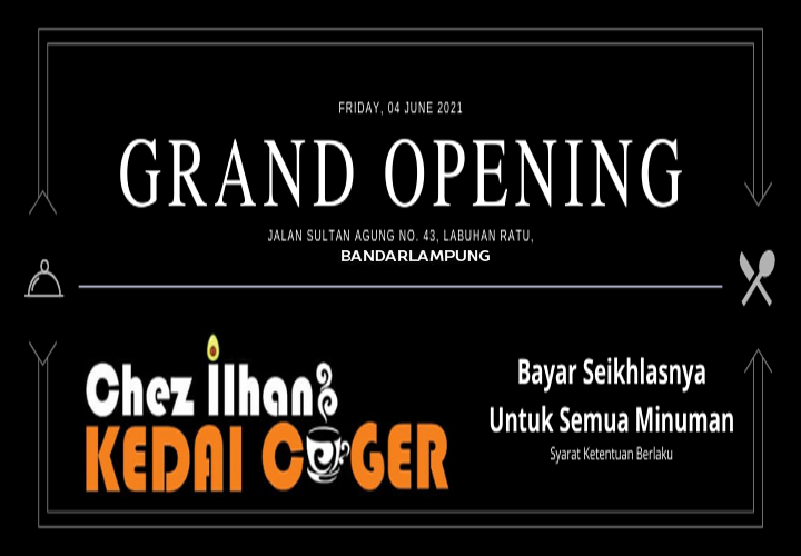 Kedai Coger Chez Ilhan, Tempat Ngopi Enak Bayar Seikhlasnya di Bandarlampung