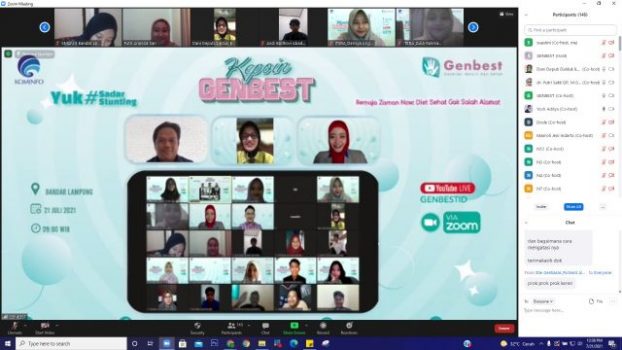 Kepoin Genbest Bandarlampung, Kemkominfo Ajak Remaja Zaman Now Diet Sehat