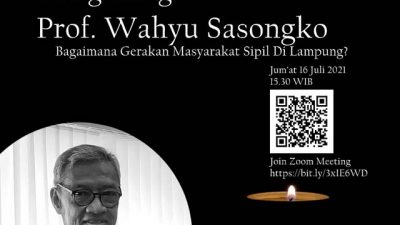Kenang Prof Wahyu Sasongko, Walhi-LBH-AJI Gelar Diskusi Publik Soal Gerakan Sipil