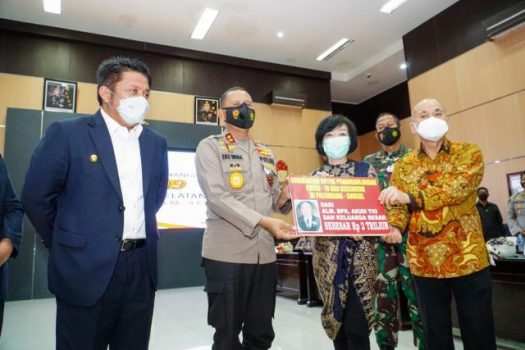 Soal Sumbangan Rp2 Triliun, Polda Sumsel Meralat Pernyataan Anak Mendiang Akidi Tio Jadi Tersangka