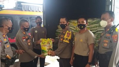 Dampak Covid-19, Polres Tanggamus Siap Salurkan Lima Ton Beras