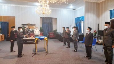 Bupati Budi Utomo Lantik Lima Pejabat Pemkab Lampung Utara