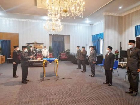 Bupati Budi Utomo Lantik Lima Pejabat Pemkab Lampung Utara
