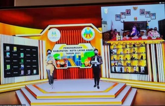 Tanggamus Raih Penghargaan Kabupaten Layak Anak 2021 Kategori Pratama
