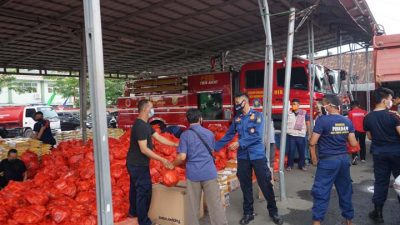 Pemkot Bandarlampung Bagikan Paket Sembako untuk Warga yang sedang Isolasi Mandiri