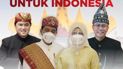 Jokowi dan Erick Thohir Pakai Baju Adat Lampung di HUT ke-76 RI