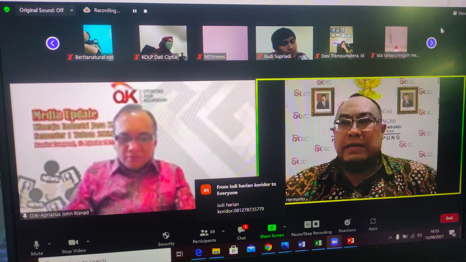 Triwulan II 2021, Penyaluran Kredit Perbankan di Lampung Naik Rp4,18 Triliun