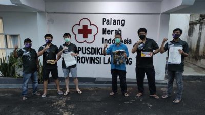 Dibantu Alkes, Ketua PMI Lampung Sampaikan Terima Kasih kepada Kaum Muda Milenial