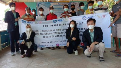 Mahasiswa Itera Bantu Warga Pulau Rimau Buat Teknologi Penyuling Air Laut Tenaga Surya