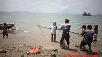 Ini Cara Nelayan Payang Padang di Pantai Sukaraja Bandarlampung Mengakali Sulitnya Mendapatkan Ikan
