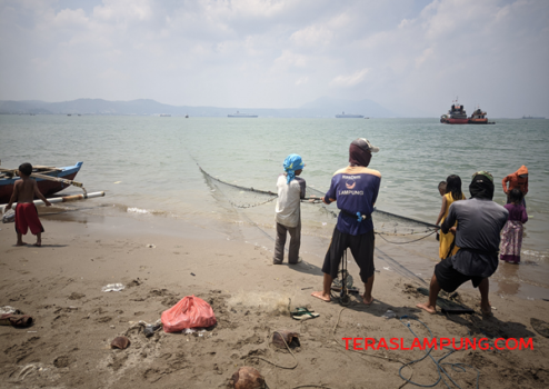 Ini Cara Nelayan Payang Padang di Pantai Sukaraja Bandarlampung Mengakali Sulitnya Mendapatkan Ikan