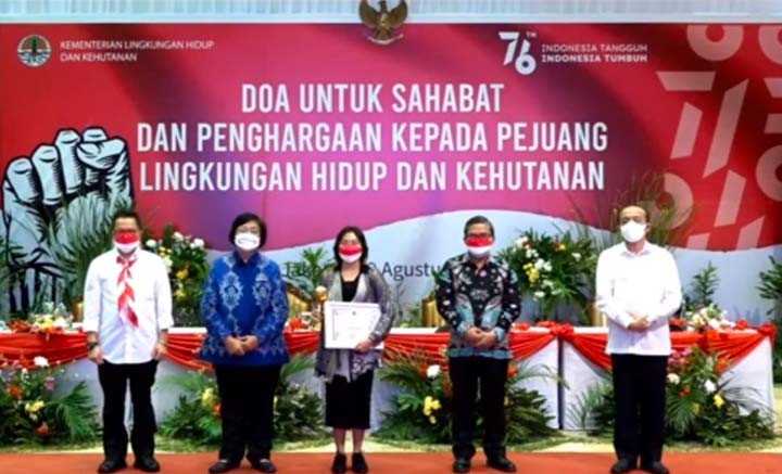 Salah Satunya Almarhum Dedy Mawardi, Kementerian LHK Berikan Penghargaan Pejuang Lingkungan Hidup dan Kehutanan 2021