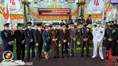 DPRD Lampura Gelar Sidang Paripurna Peringatan HUT ke-76 RI