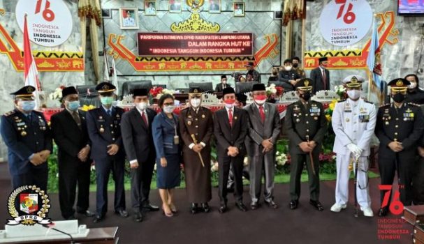 DPRD Lampura Gelar Sidang Paripurna Peringatan HUT ke-76 RI
