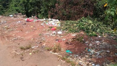 Sehari Dibersihkan, Jalan KS Tubun Kotabumi kembali Dipenuhi Tumpukan Sampah