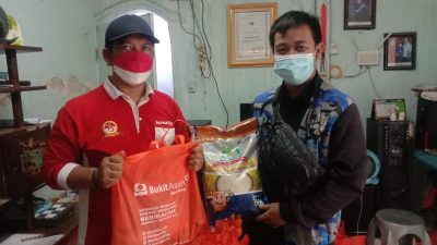 PT Bukit Asam Berikan Bantuan Sembako Kepada Awak Jurnalis Terdampak PPKM Level 4