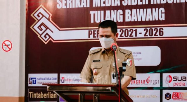 Pejabat Tulangbawang Hadiri Pelantikan Pengurus SMSI