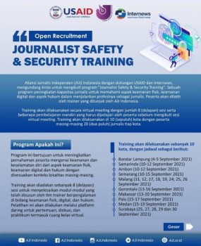 Angka Kekerasan Tinggi, AJI Latih Jurnalis Lampung Soal Keamanan dan Keselamatan Fisik-Digital