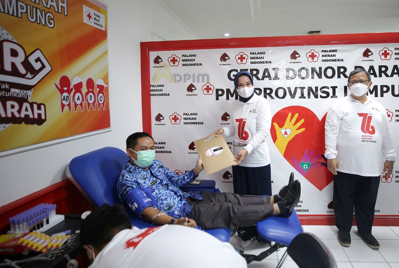 Ketua PMI Lampung Resmikan Gerai Donor Darah dan Siger Donor Darah 