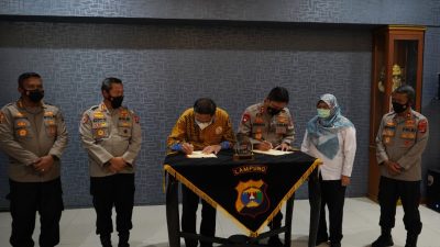 Itera dan Polda Lampung Teken MoU Pengembangan SDM dan Teknologi