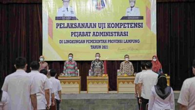 Uji Kompetensi Pejabat Administrasi, Gubernur Minta ASN Jaga Amanah dan Terus Tingkatkan Kompetensi