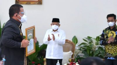 Peningkatan Produksi Padi Lampung Tertinggi Nasional, Gubernur Arinal Terima Penghargaan