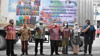 Gubernur Lampung Lepas Ekspor Perdana Produk Cokelat ke Singapura