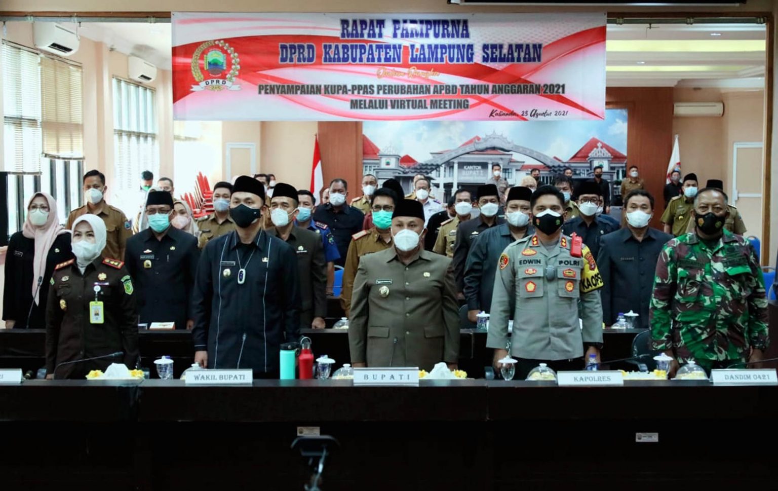 Bupati Lampung Selatan Sampaikan KUPA PPAS APBD 2021