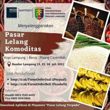 Disperindag Lampung akan Gelar Pasar Lelang Komoditas Pertanian-Perkebunan