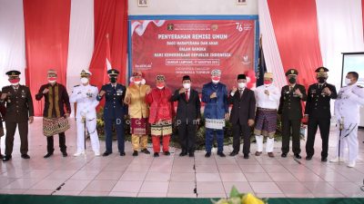 HUT ke-76 RI, 130 Napi di Lampung Terima Remisi Bebas