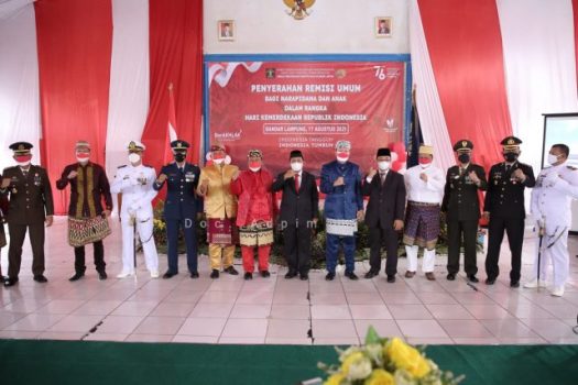 HUT ke-76 RI, 130 Napi di Lampung Terima Remisi Bebas