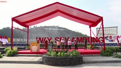 Presiden Jokowi Resmikan Bendungan Way Sekampung di Pringsewu, Proyeknya Senilai Rp1,78 Triliun