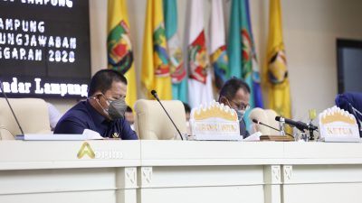 Gubernur dan DPRD Lampung Tandatangani Raperda Pertanggungjawaban APBD 2020