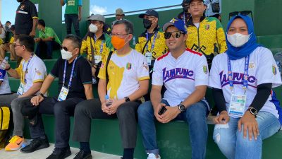 Kemenangan Tim Softball Lampung Disaksikan Sekdaprov dan Ketua DPRD