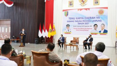 Temu Karya Daerah VII Karang Taruna Lampung  2021, Ini Kata Gubernur Arinal 