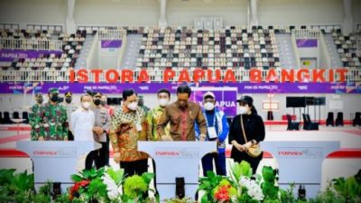 PON XX Papua, Presiden Jokowi Resmikan Istora Papua Bangkit
