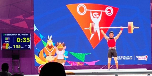 Pecahkan Rekor di Kelas 61 Kg, Setiawan Halim Sumbang Emas Kelima untuk Lampung