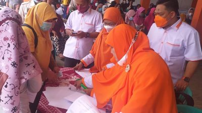 Warga Lampung Utara Antusias Ikut Vaksinasi yang Digelar PKS