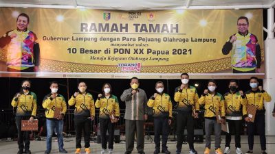 Atlet Lampung Peraih Emas PON XX Papua Diganjar Bonus Rp250 Juta