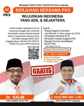 58 Orang Mendaftar Bakal Calon Anggota Dewan di PKS Lampung