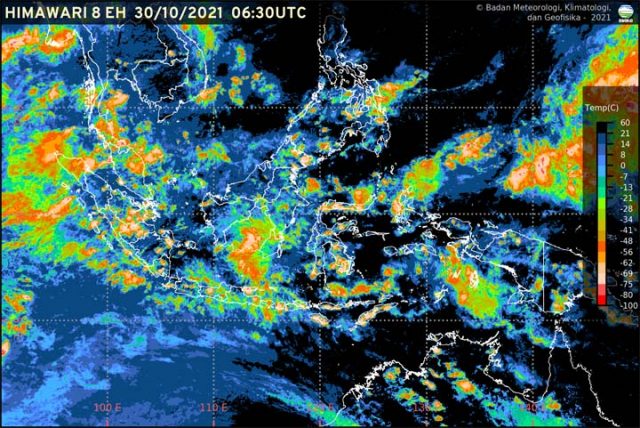 Hujan-Angin Kencang Disertai Kilat-Petir Diperkirakan Terjadi di Sebagian Besar Wilayah Indonesia