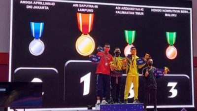 PON XX Papua, Karateka Lampung Ari Saputra Raih Medali Emas