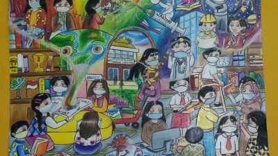 Ini Para Juara Lomba Menggambar Tingkat SD yang Digelar Dinas Perpustakaan dan Kearsipan Lampung