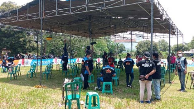 Ratusan Peserta ‘Serbu’ Lomba Burung Kicau Piala PWI Lampung Utara