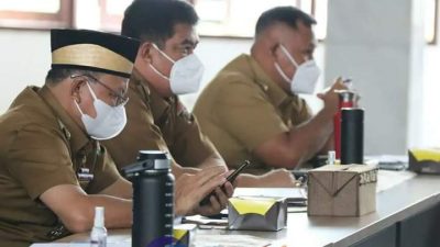 Bupati Musa Ahmad Hadiri Rapat Konsolidasi Penanganan Covid-19